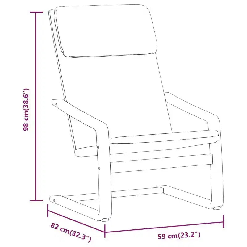 vidaXL Chair Accent Armchair Relaxing Seating Office Chair Furniture Fabric - Light Gray
