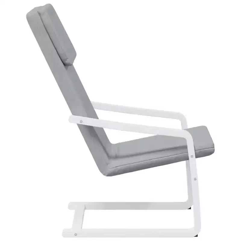 vidaXL Chair Accent Armchair Relaxing Seating Office Chair Furniture Fabric - Light Gray