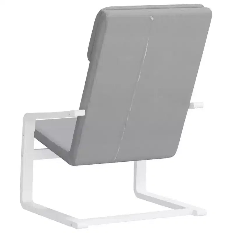 vidaXL Chair Accent Armchair Relaxing Seating Office Chair Furniture Fabric - Light Gray