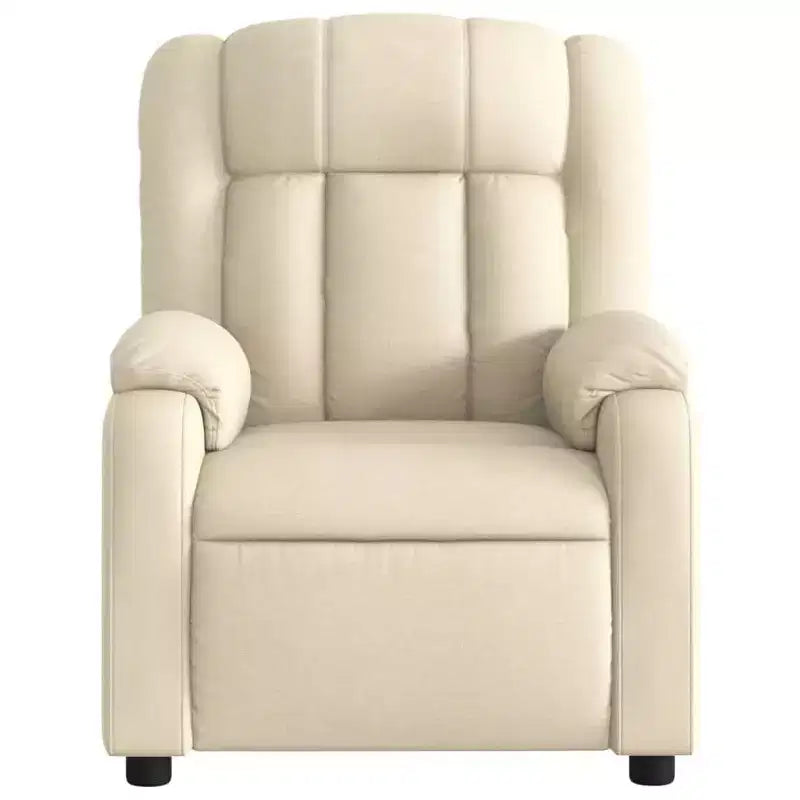 vidaXL Massage Recliner Chair Black Fabric