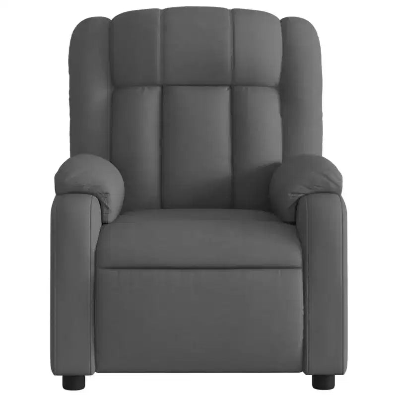 vidaXL Massage Recliner Chair Black Fabric
