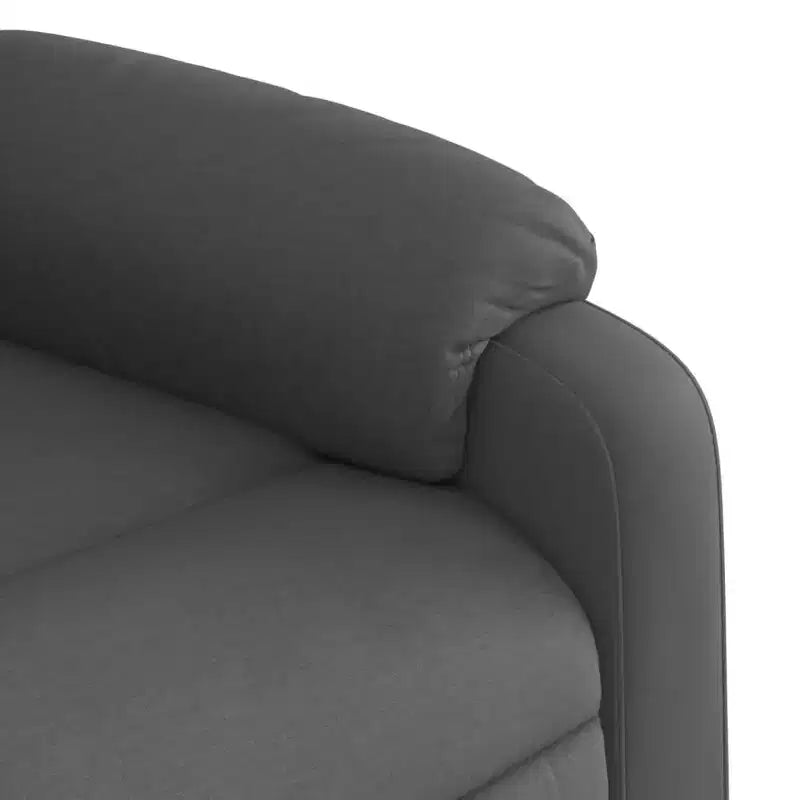 vidaXL Massage Recliner Chair Black Fabric