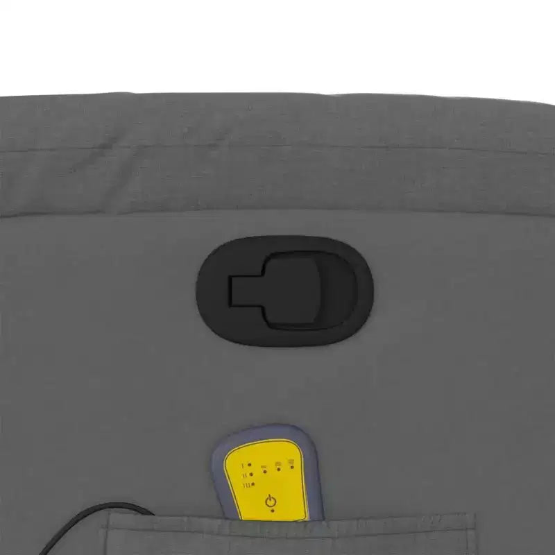 vidaXL Massage Recliner Chair Black Fabric
