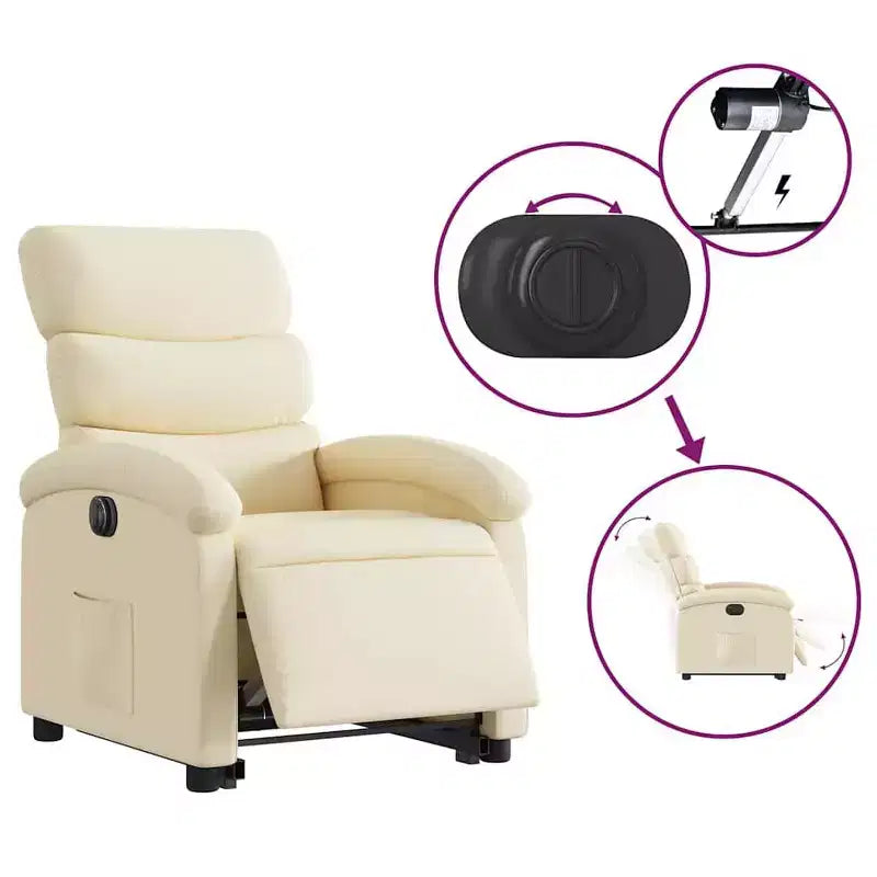 vidaXL Stand Up Recliner Chair Polyester Medium Recliner Chair