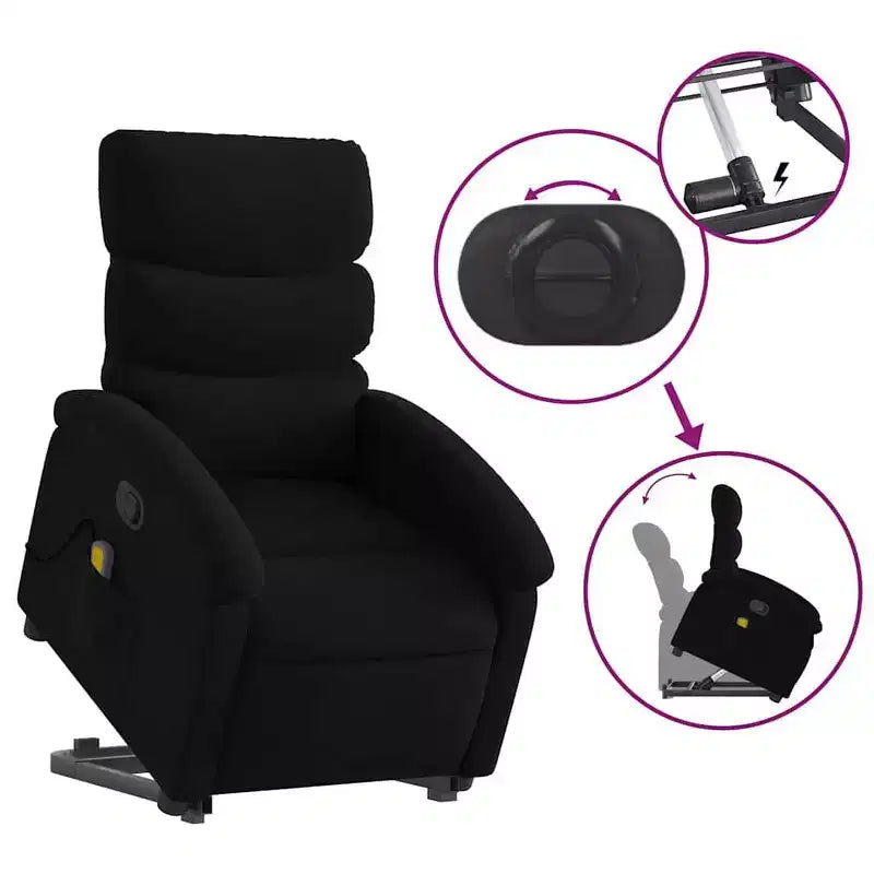 vidaXL Stand Up Recliner Chair Polyester Medium Recliner Chair