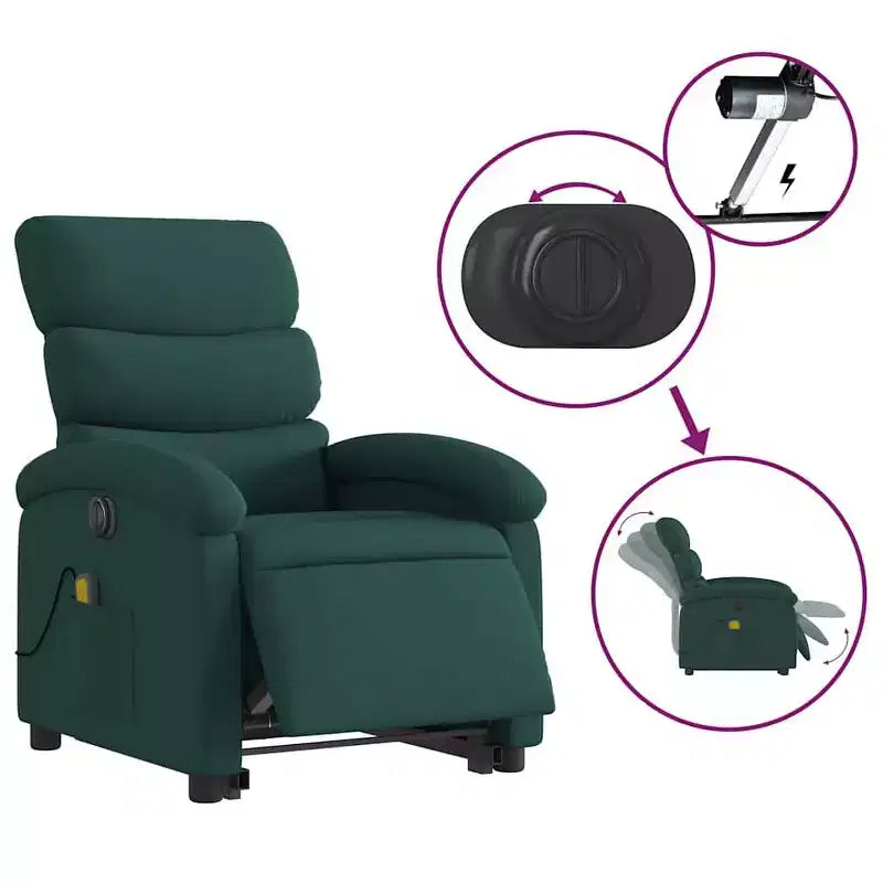 vidaXL Stand Up Recliner Chair Polyester Medium Recliner Chair