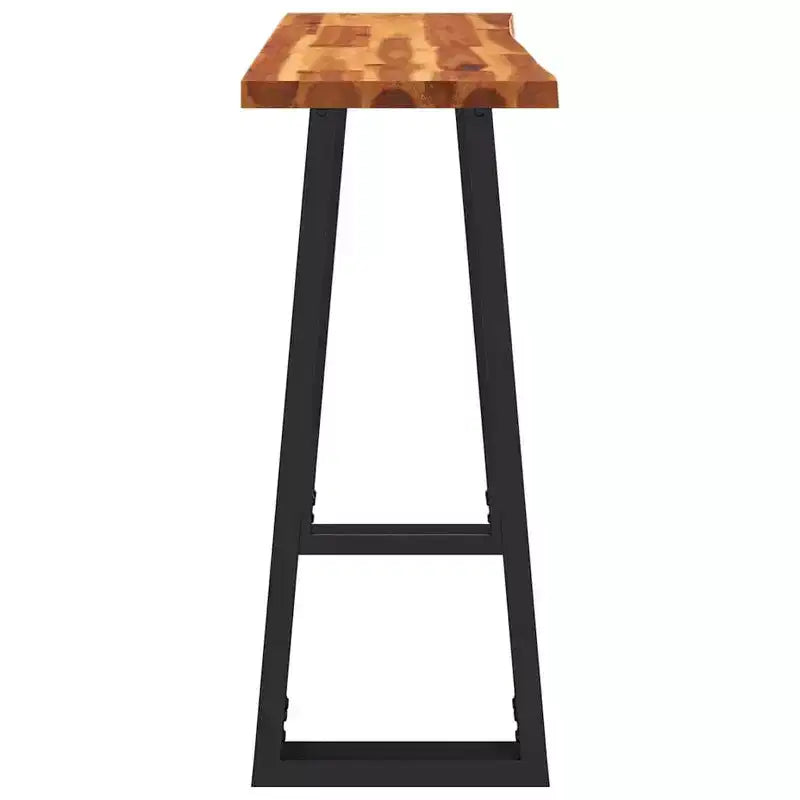 vidaXL Console Table with Live Edge Accent End Side Table Solid Wood Acacia