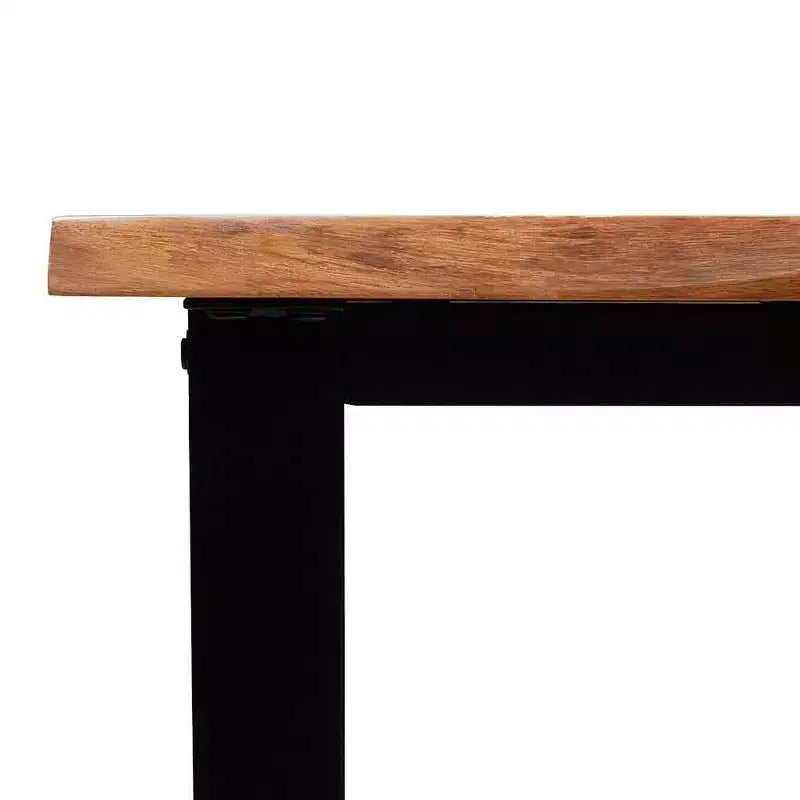 vidaXL Console Table with Live Edge Accent End Side Table Solid Wood Acacia