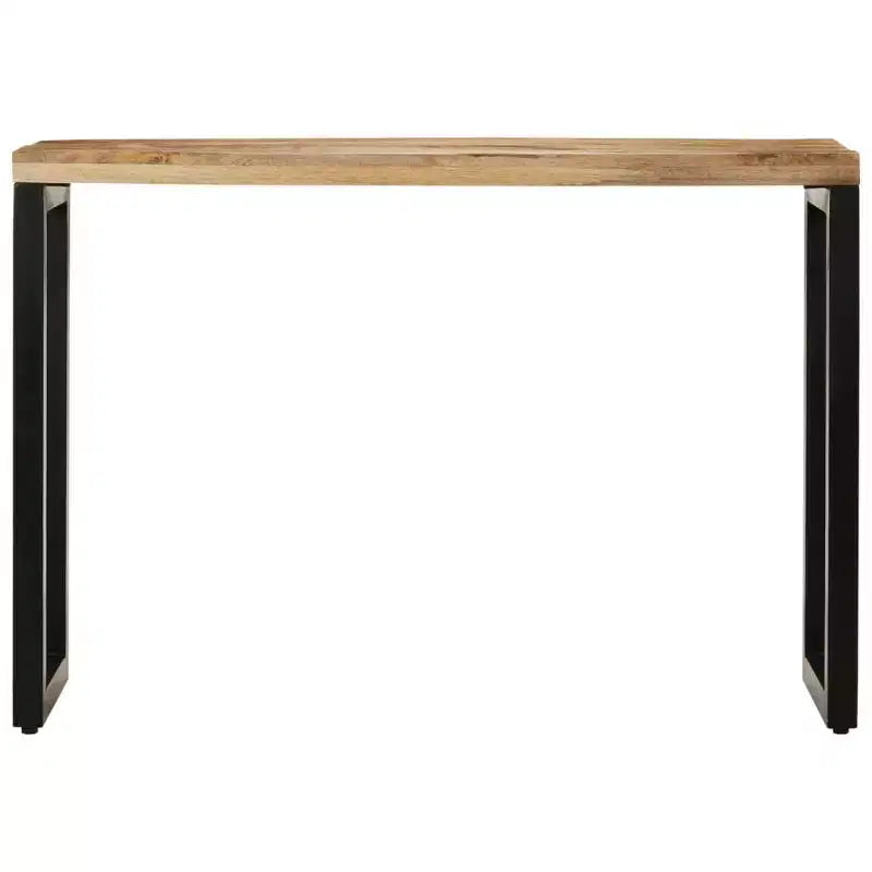 vidaXL Console Table Entryway Side Table for Living Room Hallway Solid Wood - 43.3 Solid Rough Mango Wood