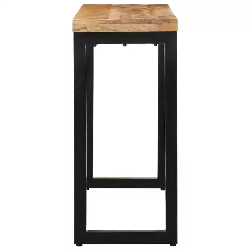 vidaXL Console Table Entryway Side Table for Living Room Hallway Solid Wood - 43.3 Solid Rough Mango Wood