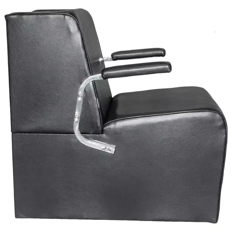 PureSana 3 Pack Chromium Anastasia Vinyl Professional Platform Hair Dryer Chair