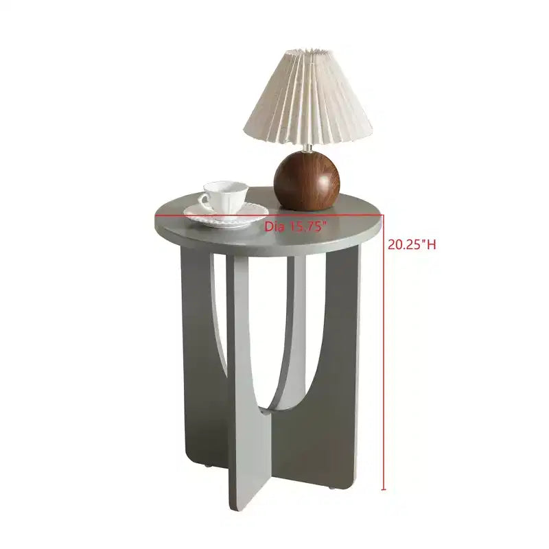 Kings Brand Furniture Theo Side Table Round Modern Design
