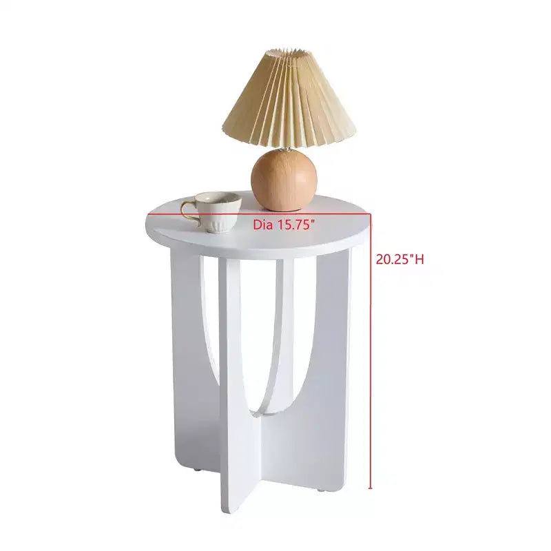 Kings Brand Furniture Theo Side Table Round Modern Design