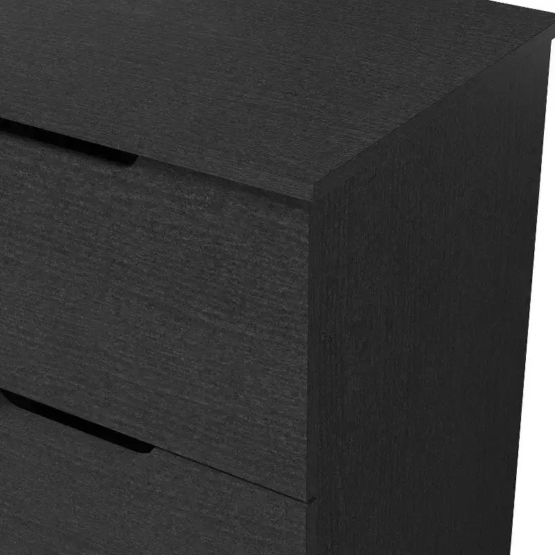 Galano 2-Drawer Nightstand Set of 2 with Cutout Handles 18.7 W  15.7 D  23.7 H