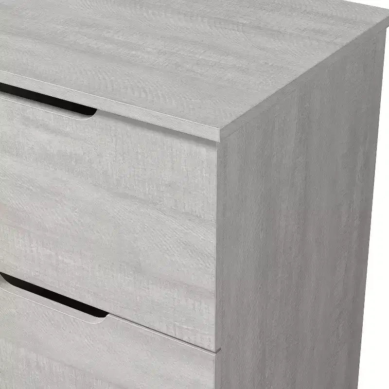 Galano 2-Drawer Nightstand Set of 2 with Cutout Handles 18.7 W  15.7 D  23.7 H