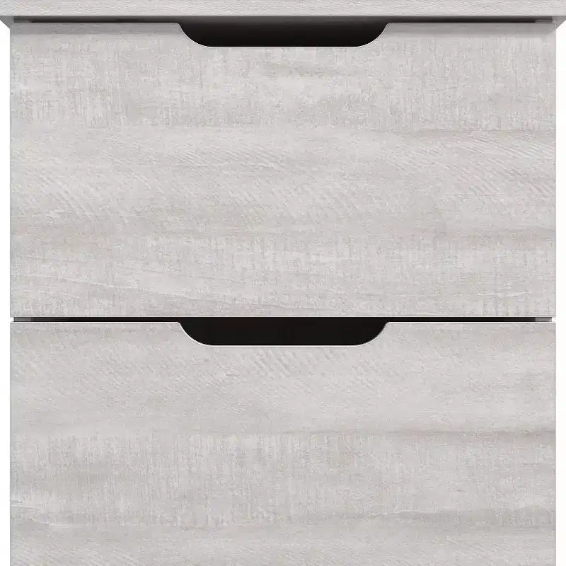 Galano 2-Drawer Nightstand Set of 2 with Cutout Handles 18.7 W  15.7 D  23.7 H