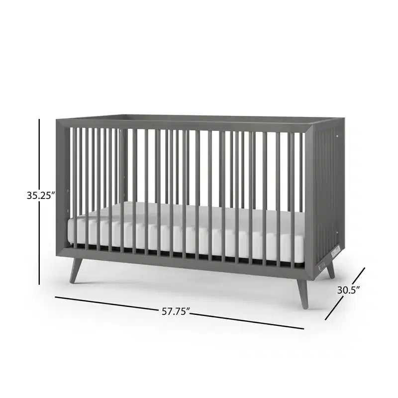 Child Craft Cranbrook 4-in-1 Convertible Crib, Converts to Day Bed, Toddler & Full Size Bed, 3 Mattress Positions, Baby Safe Finish