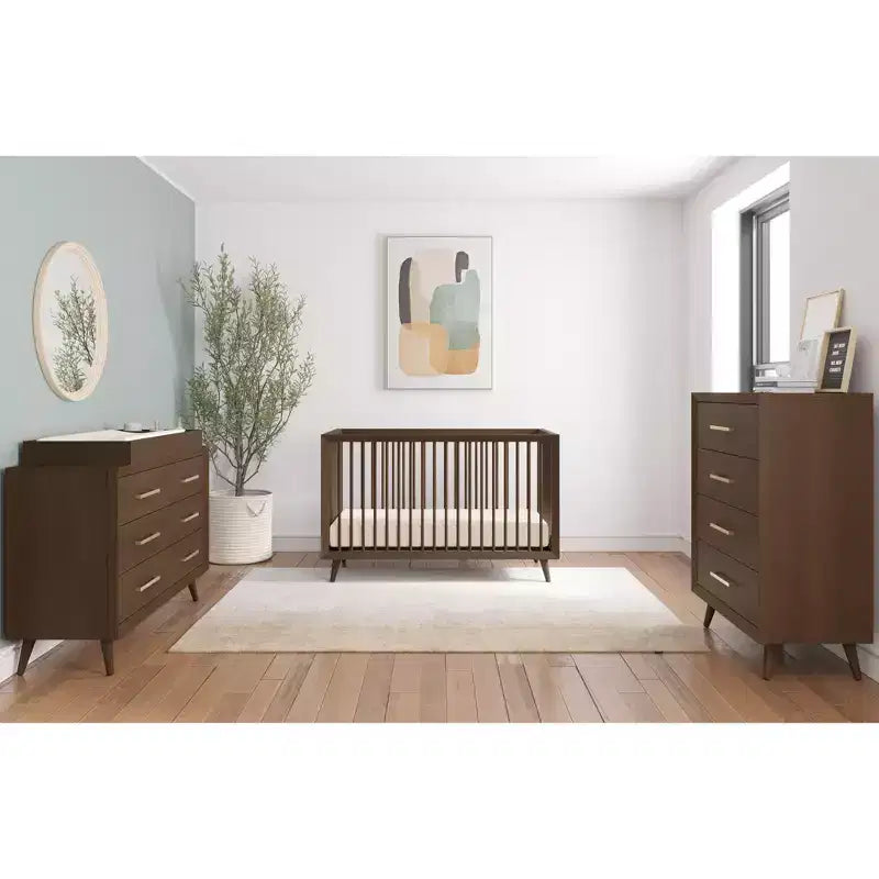Child Craft Cranbrook 4-in-1 Convertible Crib, Converts to Day Bed, Toddler & Full Size Bed, 3 Mattress Positions, Baby Safe Finish