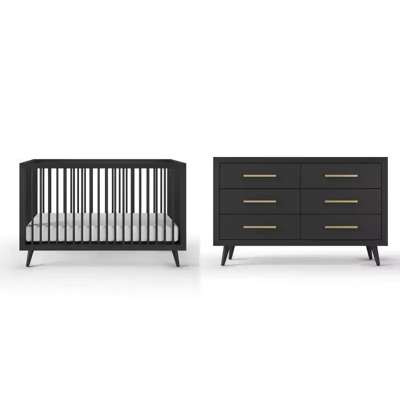 Child Craft Cranbrook 4-in-1 Convertible Crib, Converts to Day Bed, Toddler & Full Size Bed, 3 Mattress Positions, Baby Safe Finish