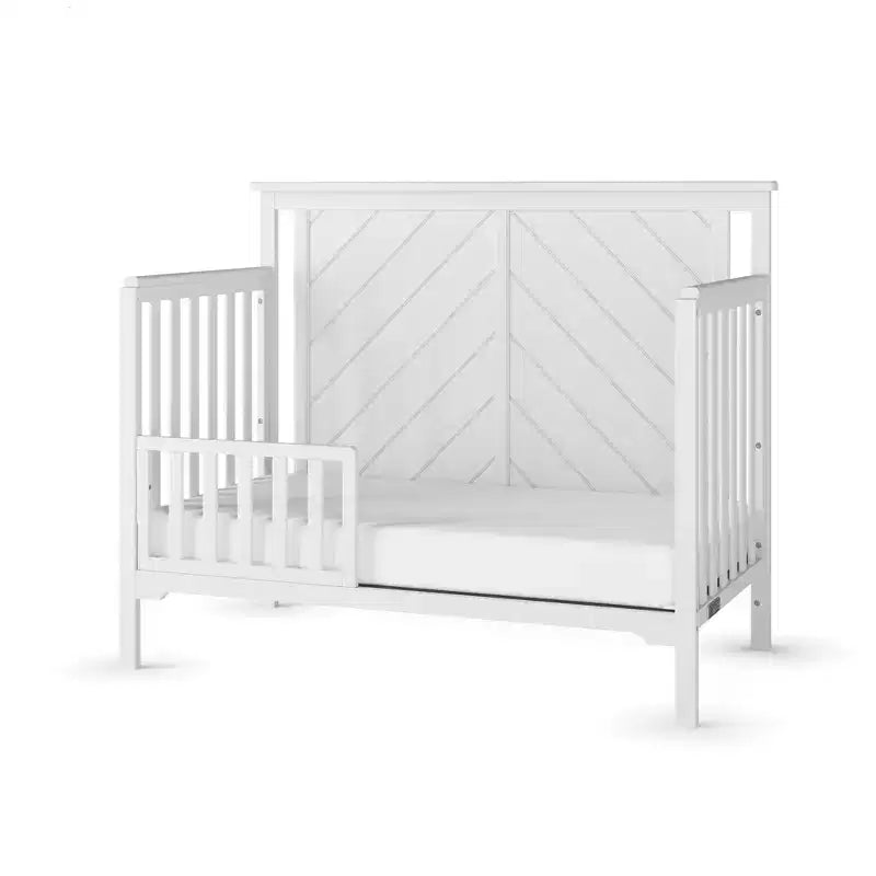 Child Craft Hampton Flat 4-in-1 Convertible Crib, Converts to Day Bed, Toddler & Full Size Bed, 3 Mattress Positions, Baby Safe Finish