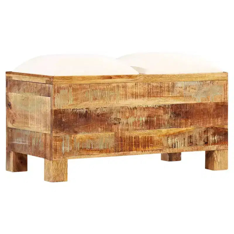 vidaXL Storage Bench Solid Reclaimed Wood 31.5x15.7x15.7