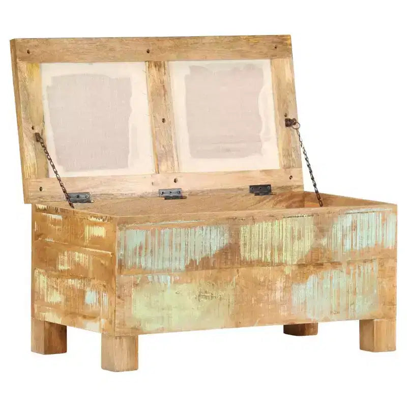 vidaXL Storage Bench Solid Reclaimed Wood 31.5x15.7x15.7