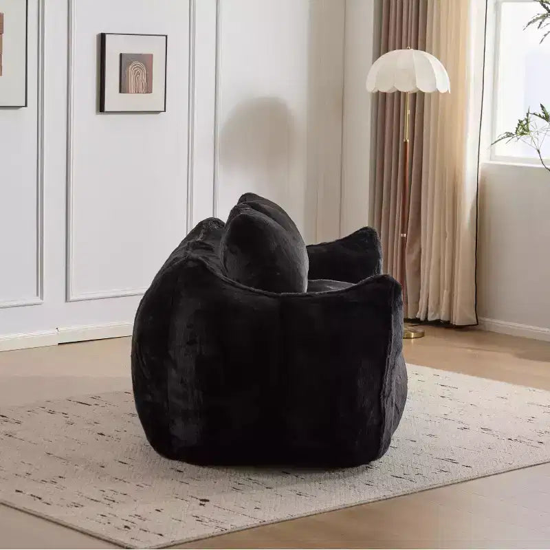 Okak Giant Bean Bag Sofa with 2 Pillows, Bean Bag Chair with Memory Foam for 2, Floor Chairs Lounge Sofa Chair for Living Room