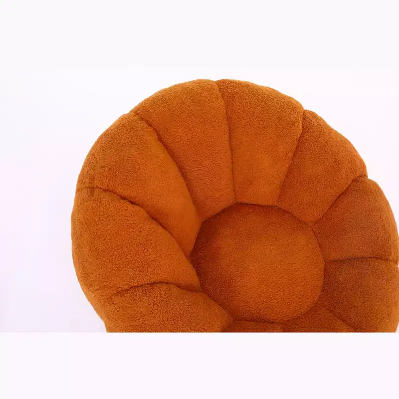 Okak Teddy Fabric Giant Bean Bag Chair, Lazy Sofa Chair Bean Bag Sofa with Armrest and Memory Foam, Modern Floor Chair for Living Room