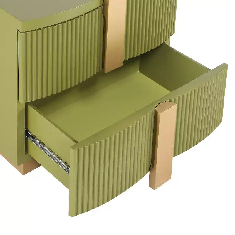 Christopher Knight Home Aven Mid-Century Modern 2-Drawer Fluted Nightstand