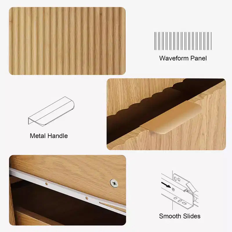 Acekool White 5 Drawer Dresser for Bedroom, Modern Storage Chest with Gold Handles, Large Drawers, Organizer Cabinet for Living Room, Hallway, Office