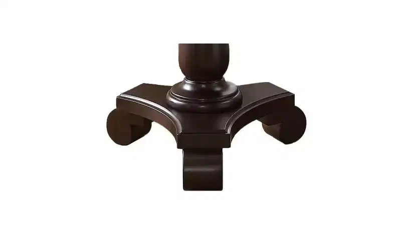 TUYOHW Round Wood Pedestal Side Table, Traditional 26 End Table with Scrolled Legs, Timeless Accent Small Coffee Table for Living Room & Bedroom