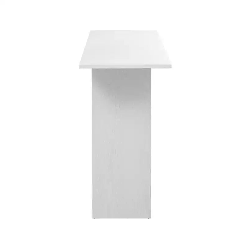 Okak Modern Console Table with Bottom Shelf,Entryway Table with Curved Design & Ash Veneer,Foyer Tables for Entryway,Living Room