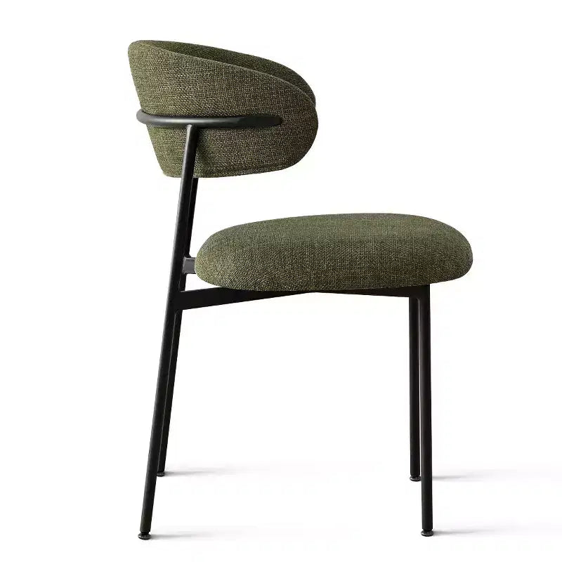 Panipeachy Dining Room Chairs Set of 6, Contemporary Floating Back Upholstered Kitchen Chair with Sturdy Metal Frame