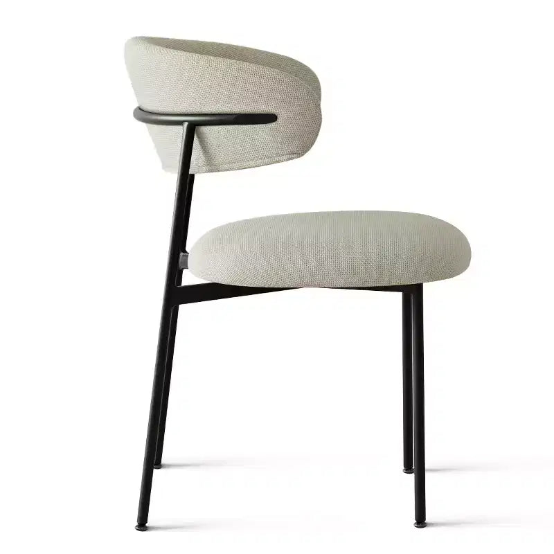 Panipeachy Dining Room Chairs Set of 6, Contemporary Floating Back Upholstered Kitchen Chair with Sturdy Metal Frame