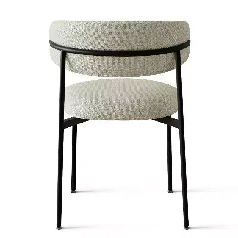 Panipeachy Dining Room Chairs Set of 6, Contemporary Floating Back Upholstered Kitchen Chair with Sturdy Metal Frame