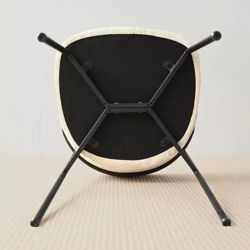 Panipeachy Dining Room Chairs Set of 6, Contemporary Floating Back Upholstered Kitchen Chair with Sturdy Metal Frame
