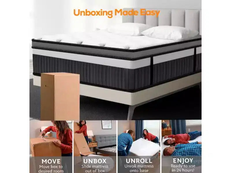 Queen Mattress, Medium Firm 14 Gel Memory Foam Mattress, CertiPUR-US Certified
