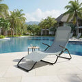 Lot de 2 fauteuils de relaxation pliables à bascule pour patio "Zéro Gravité"