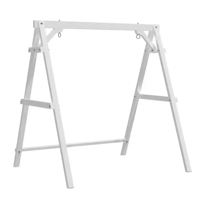 Support de balançoire de porche ou de terrasse en bois blanc pour 2 personnes, convient pour balançoire de 1,22 m