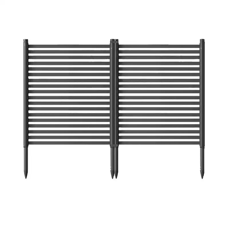 Privacy Screen Fence 2-Panel, Decorative Metal Animal Garden Fence, Rustproof Landscape Edging for Flower Beds Vegetable Gardens Patio Backyard