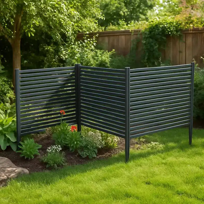 Clôture brise-vue 2 panneaux, clôture décorative de jardin en métal avec animaux, bordure paysagère antirouille pour plates-bandes, potagers, patio, arrière-cour