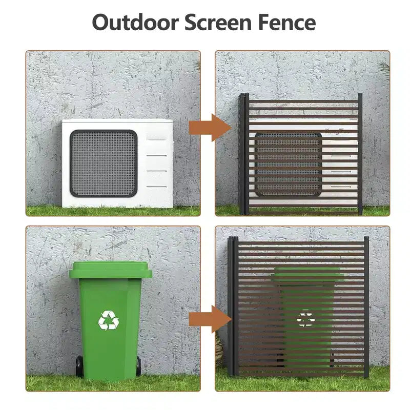 Clôture brise-vue 2 panneaux, clôture décorative de jardin en métal avec animaux, bordure paysagère antirouille pour plates-bandes, potagers, patio, arrière-cour