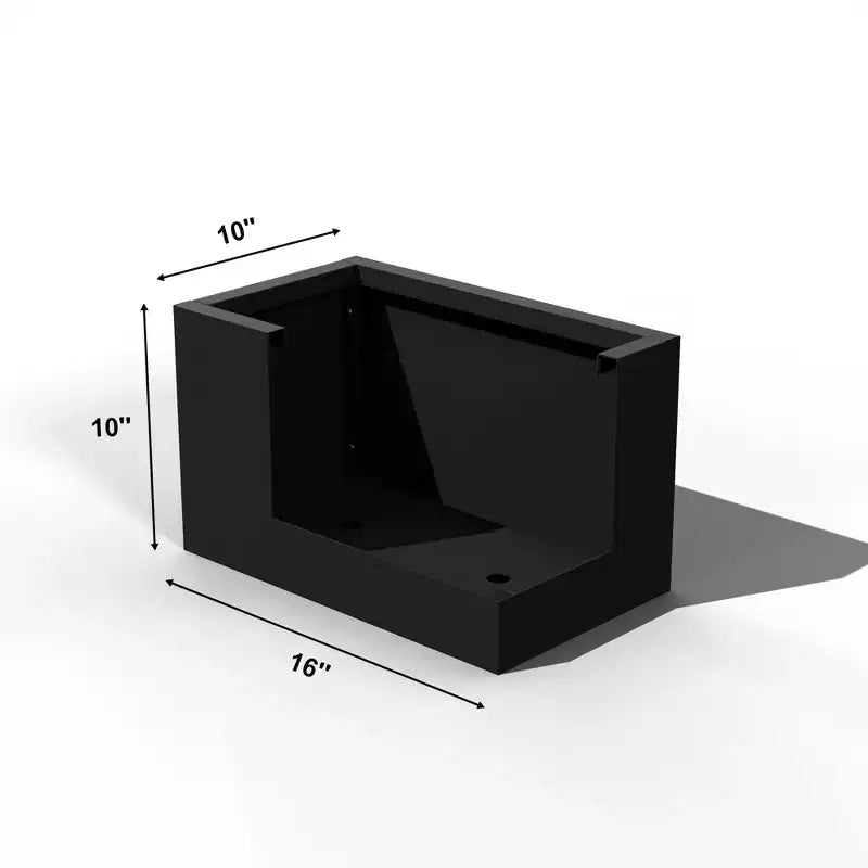 Jardinière rectangulaire en métal, résistante aux intempéries, pour intérieur et extérieur, avec trous de drainage, jardinière moderne et robuste pour patio, terrasse, jardin