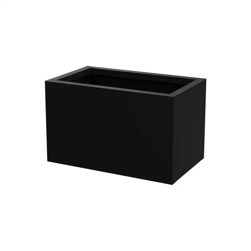 Jardinière rectangulaire en métal, résistante aux intempéries, pour intérieur et extérieur, avec trous de drainage, jardinière moderne et robuste pour patio, terrasse, jardin