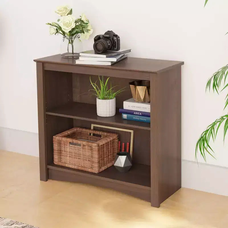29" 2 Shelf Bookcase Espresso - Prepac: Adjustable Shelves, Laminated Finish, Wood Composite, 40 lbs Capacity