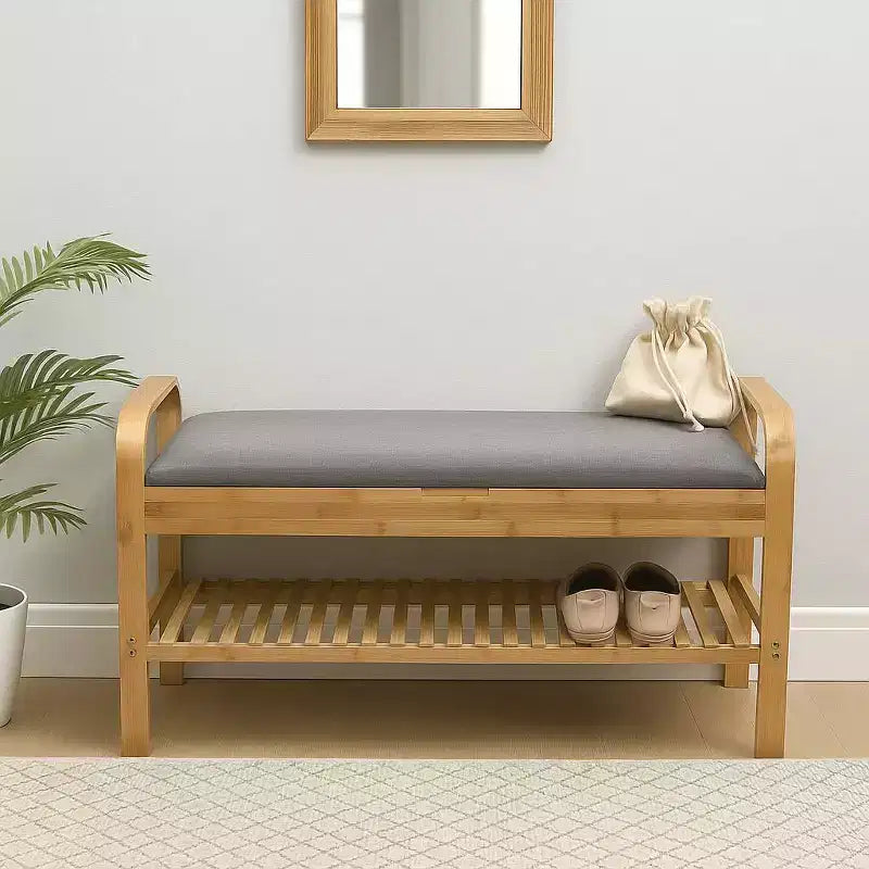 Cambridge Bamboo Shoe Bench Natural - Proman Products