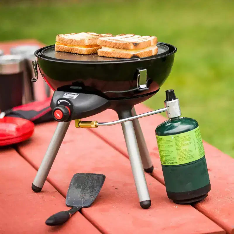 Réchaud de camping portable au propane 4-en-1 - Noir