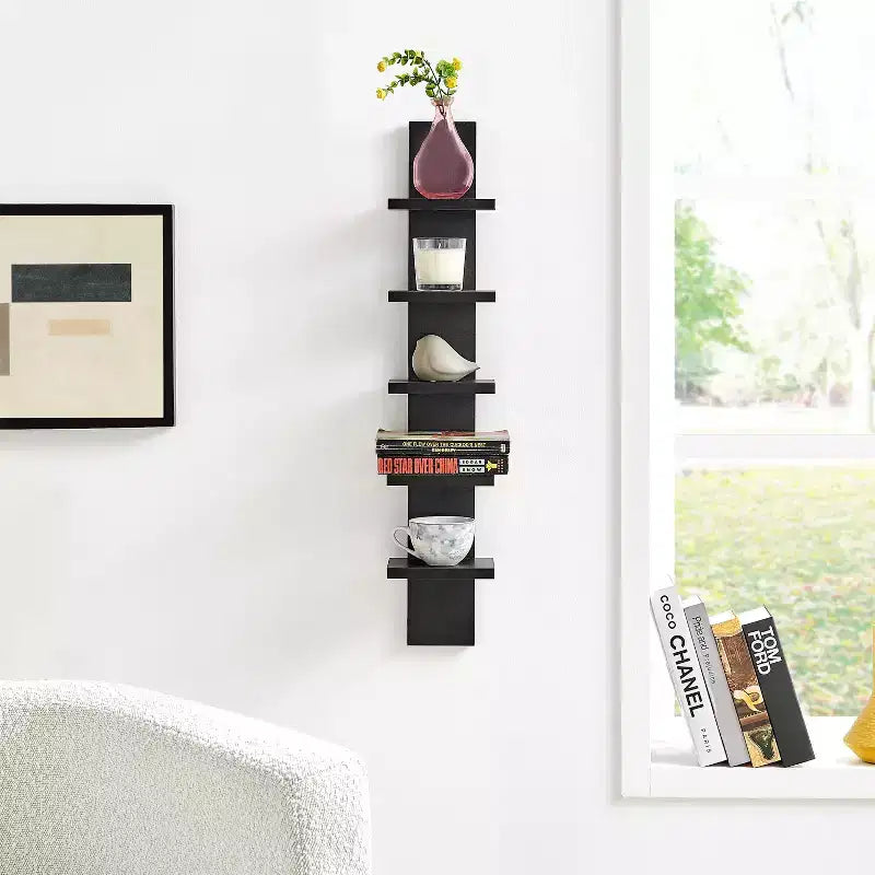 30 x 6 Slim Vertical Column Wall Shelf - Danya B.