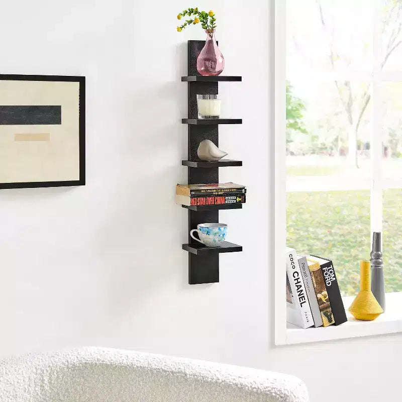 30 x 6 Slim Vertical Column Wall Shelf - Danya B.