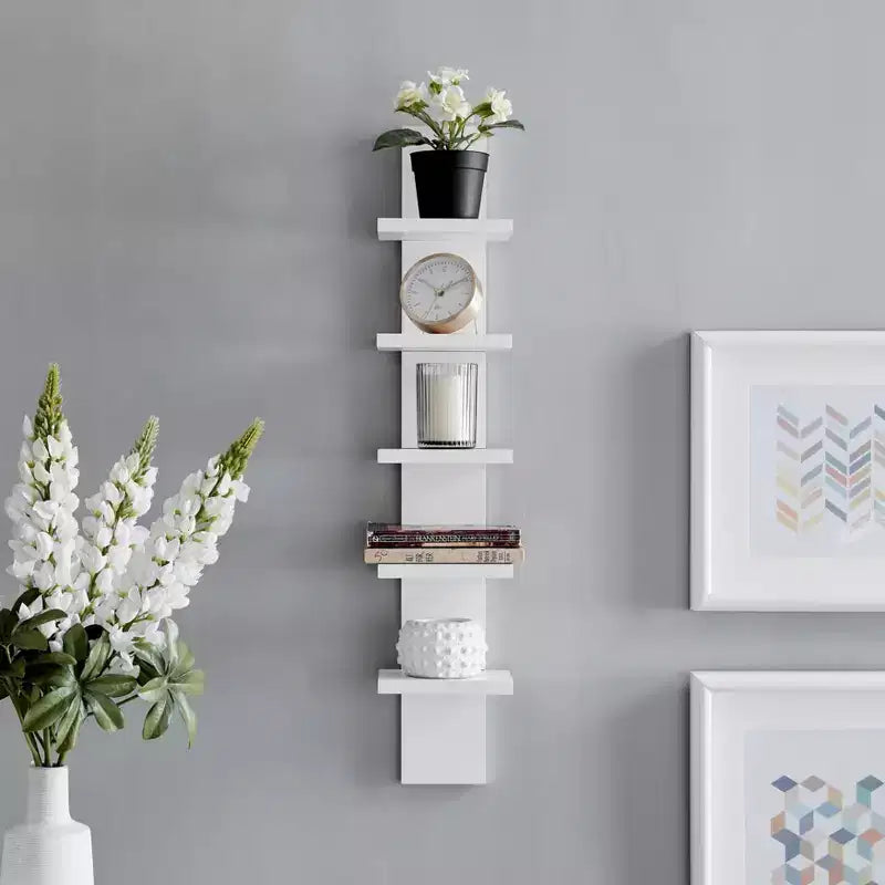 30 x 6 Slim Vertical Column Wall Shelf - Danya B.
